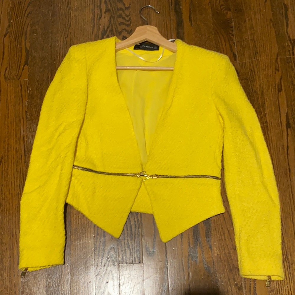 Zara blazer with zipper detailing
